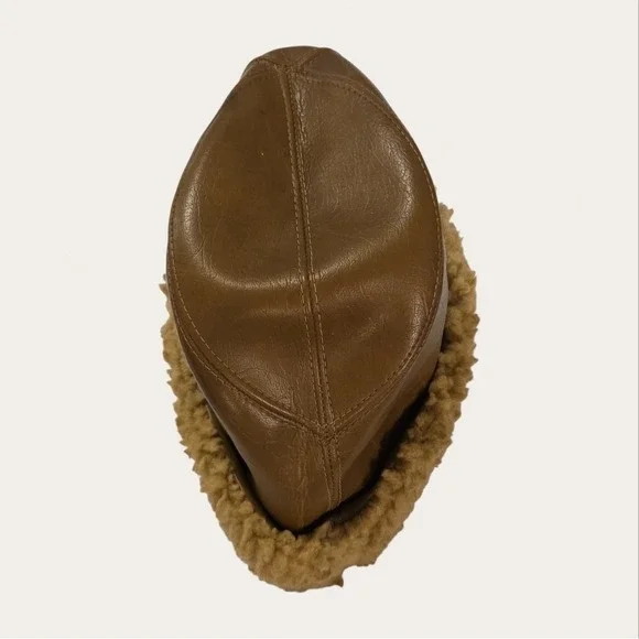 Vintage Fedora Dorfman Pacifica Co Leather Fur Made in USA Sz XL Hat - Picture 10 of 14